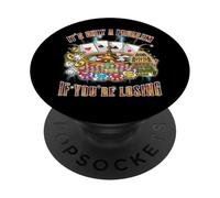 Funny Casino Gambling Meme Problem Losing Poker Bootleg PopSockets Adhesive PopGrip
