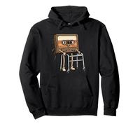 Funny Cassette Tape Humor Retro 80s Music Nostalgia Pullover Hoodie