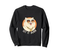 Funny Cat 2026 Mood Let it Burn Sweatshirt