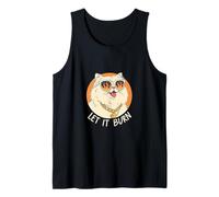 Funny Cat 2026 Mood Let it Burn Tank Top