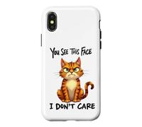 Funny Cat Antisocial Bad Attitude, Introvert Moody Kitty Case for iPhone X/XS