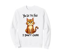 Funny Cat Antisocial Bad Attitude, Introvert Moody Kitty Sweatshirt