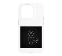 Funny Cat Ascii Art Case for iPhone 15 Pro