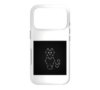 Funny Cat Ascii Art Case for iPhone 17 Pro