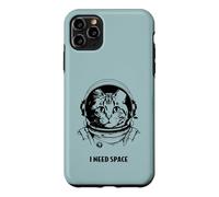 Funny cat astronaut I need space cute antisocial retro cats Case for iPhone 11 Pro Max