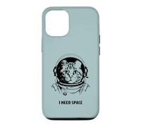 Funny cat astronaut I need space cute antisocial retro cats Case for iPhone 12/12 Pro