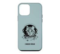 Funny cat astronaut I need space cute antisocial retro cats Case for iPhone 12 mini