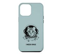 Funny cat astronaut I need space cute antisocial retro cats Case for iPhone 12 Pro Max