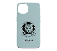 Funny cat astronaut I need space cute antisocial retro cats Case for iPhone 13