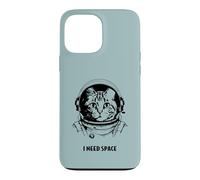 Funny cat astronaut I need space cute antisocial retro cats Case for iPhone 13 Pro Max