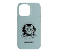 Funny cat astronaut I need space cute antisocial retro cats Case for iPhone 14 Pro Max