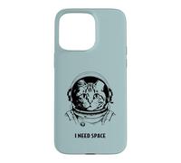 Funny cat astronaut I need space cute antisocial retro cats Case for iPhone 15 Pro Max
