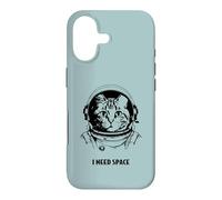 Funny cat astronaut I need space cute antisocial retro cats Case for iPhone 17