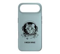 Funny cat astronaut I need space cute antisocial retro cats Case for iPhone Air