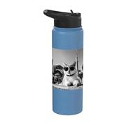 Funny Cat At The Hagia Sophia Mosque Stainless Steel Insulated Water Bottle