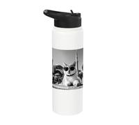 Funny Cat At The Hagia Sophia Mosque Stainless Steel Insulated Water Bottle