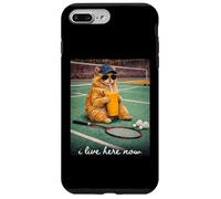Funny Cat Badminton I Live Here Now Case for iPhone 7 Plus/8 Plus