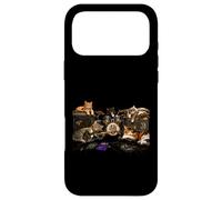 Funny Cat Band Rock'n Roll Music Lover Cute Cats Guitar Case for iPhone 17 Pro Max