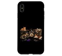 Funny Cat Band Rock'n Roll Music Lover Cute Cats Guitar Case for iPhone XS Max