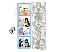 Funny Cat Bookmark, Cute Metal Bookmark with Vintage Gift Box, Cat Themed Gift Book Mark, Cat Book Marker for Reading, Bookmarks for Women, Gifts for Cat Lovers, Book Lovers, Mom, Teachers