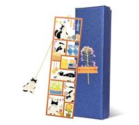 Funny Cat Bookmarks, Cat Metal Bookmark with Gift Box, Teacher Appreciation Gifts, Cat Lover Gifts, Book Lover Gifts, Book Club Gifts, Bookish Items, Gifts for Women, Mother, Reader, Birthday