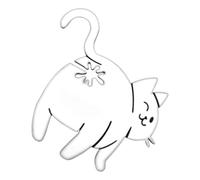 Funny Cat Bread Clip - 5x5 Inch 20g Cat Butt Bread Clip, Reusable 3D Printed Bag Holder | Bag Tie Quirky Home Decor, Novelty Kitchen Gadget | for Cats Lover, Kids, Adults, Snack Bags, Dining, Home