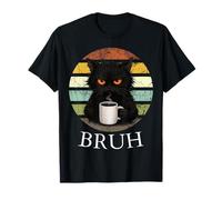 Funny Cat Bruh Meme Graphic Teens Boys Girls Women Pet Owner T-Shirt