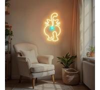 Funny Cat Butt Neon Sign Kitty Signs Custom Cat Lover Gift Cute Personalized Home Decor Wall Art Pet Spa Sign
