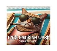 Funny Cat Calendar 2026, Calendar 2026, Novel Wall Calendars For Home, Cool Cats 12 Month Planning Organizing, Year Scheduling Tool For Cats Lovers Women Men Family Friends Students Teachers