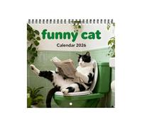 Funny Cat Calendar 2026 | Thick Paper Jan-Dec Monthly - Funny Wall Calendar 2026 Planner - for Office School Planning Organization Schedule Work New Year Christmas Party Favors