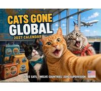 Funny Cat Calendar 2027 Monthly | World Wide Selfies, American Made In The USA