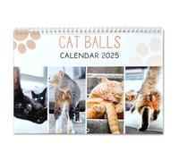 Funny Cat Calendar - Funny 12 Month Calendar | Cat Calendar 2025 | Monthly Planner Cat Butt Calendar | Hanging Schedule Planner For Decoration