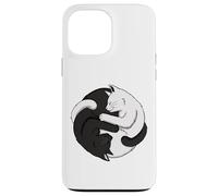 Funny Cat Cats Kitten Tai Chi Yin Yang Five Elements Chinese Case for iPhone 13 Pro Max