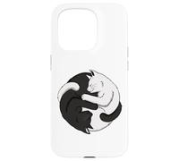 Funny Cat Cats Kitten Tai Chi Yin Yang Five Elements Chinese Case for iPhone 15 Pro
