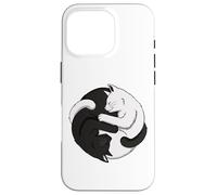 Funny Cat Cats Kitten Tai Chi Yin Yang Five Elements Chinese Case for iPhone 16 Pro