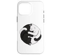 Funny Cat Cats Kitten Tai Chi Yin Yang Five Elements Chinese Case for iPhone 16 Pro Max