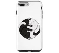 Funny Cat Cats Kitten Tai Chi Yin Yang Five Elements Chinese Case for iPhone 7 Plus/8 Plus