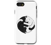 Funny Cat Cats Kitten Tai Chi Yin Yang Five Elements Chinese Case for iPhone SE (2020) / 7/8