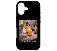 Funny Cat Chemistry Lab I Live Here Now Case for iPhone 17