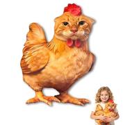 Funny Cat Chicken Plush Pillow Decorative Cat Chicken Throw Pillow Toy