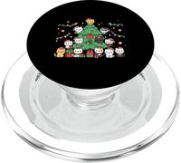 Funny Cat Christmas Meowy Pajama PopSockets PopGrip for MagSafe