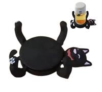 Funny Cat Coasters Cup Cuddler | 3D Print Cat Coasters,Creative Pad In The Shape Of Pussy,Uniques Non-Slip Coffee Table Decor For Coffee & Tea