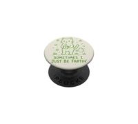 Funny Cat Coffee Fart Humor Night Mood PopSockets Adhesive PopGrip