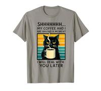 Funny Cat Coffee Shirt - My Coffee and I Are Having a Moment T-Shirt