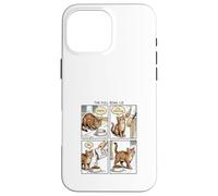 Funny Cat Comic Hunger Lie Cat Lover Design Case for iPhone 16 Pro Max
