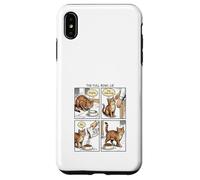 Funny Cat Comic Hunger Lie Cat Lover Design Case for iPhone XS Max