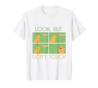Funny Cat Comic Warning Design Look, BUT Don't Touch T-Shirt