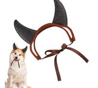 Funny Cat Costumes, Devil Horns for Dogs, Felt Devil Horns | Portable Lightweight Pet Headwear, Cute Dog Costumes for Parties, Celebrations, Carnival