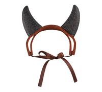 Funny Cat Costumes - Pet Cosplay Costume, Devil Horns for Dogs, Pet Halloween Cosplay Costume, Festive Dog Headwear with Straps, Cute Party for Celebrations, Photography