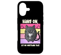 Funny Cat Cozy Mystery Snark Hang On Let Me Overthink This Case for iPhone 17